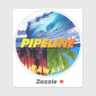 Pipeline, Hawaii Sticker