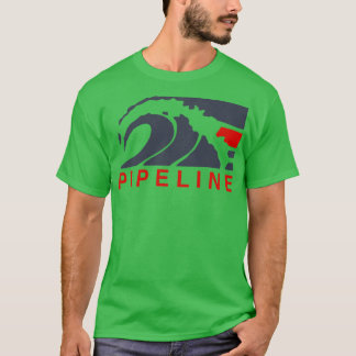 Pipeline Retro Surfing Wave T-Shirt