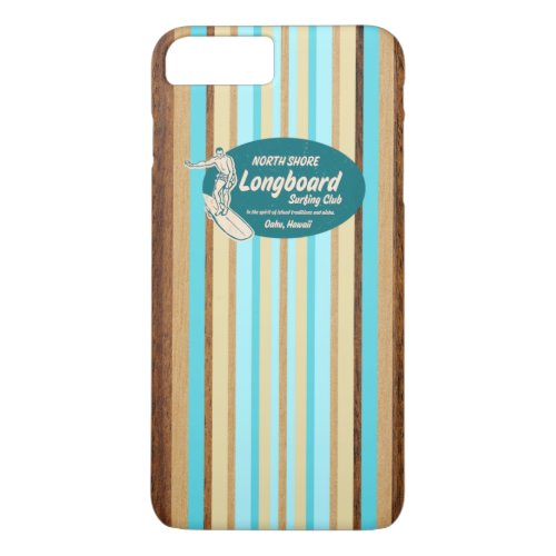 Pipeline Surfboard Hawaiian Competition Striped iPhone 8 Plus7 Plus Case
