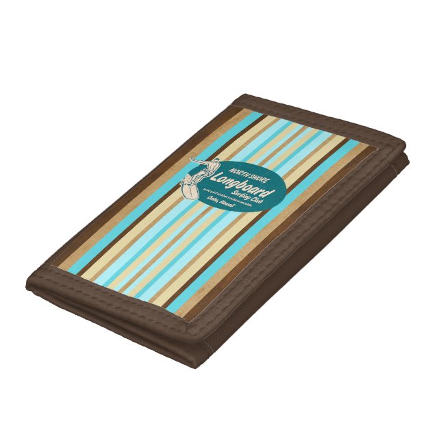 Pipeline Surfboard Hawaiian Stripe Wallets (Bottom)