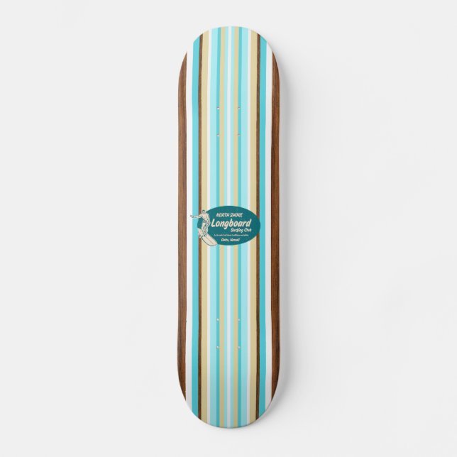 Pipeline Vintage Surf Skateboard (Front)