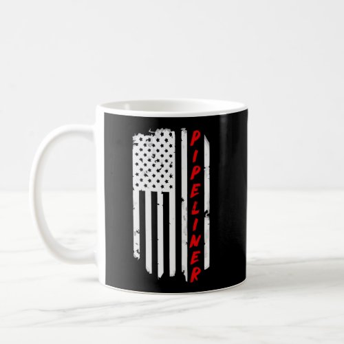 Pipeliner American Flag Hoodie For Welding Welder Coffee Mug