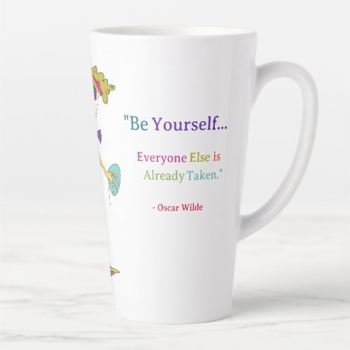 Piper _ Be Yourself Oscar Wilde Latte Mug