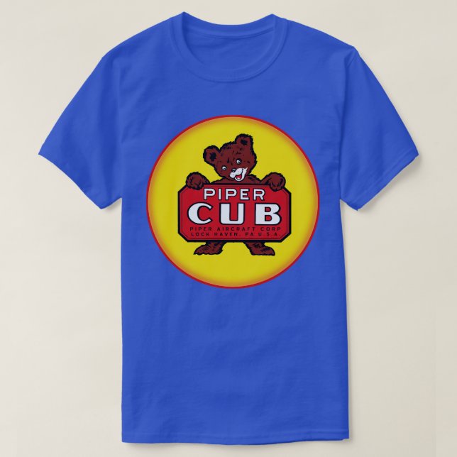 Piper Cub Aircraft T-Shirt (Design Front)