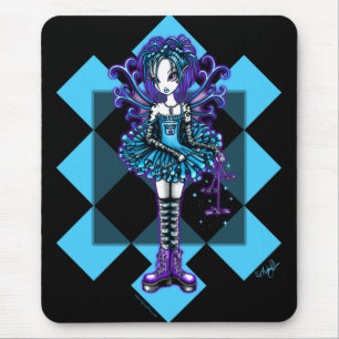 "Piper" Harlequin Dragonfly Fairy Mouse Pad