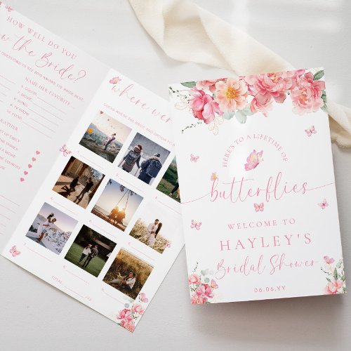 Piper Peony Butterfly Bridal Shower Game Booklet