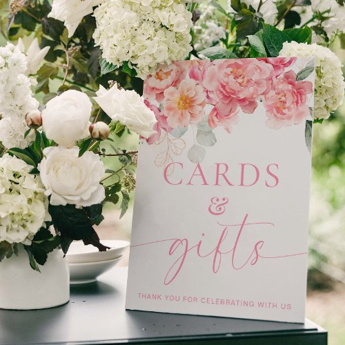 Piper Peony Floral Cards and Gifts Sign