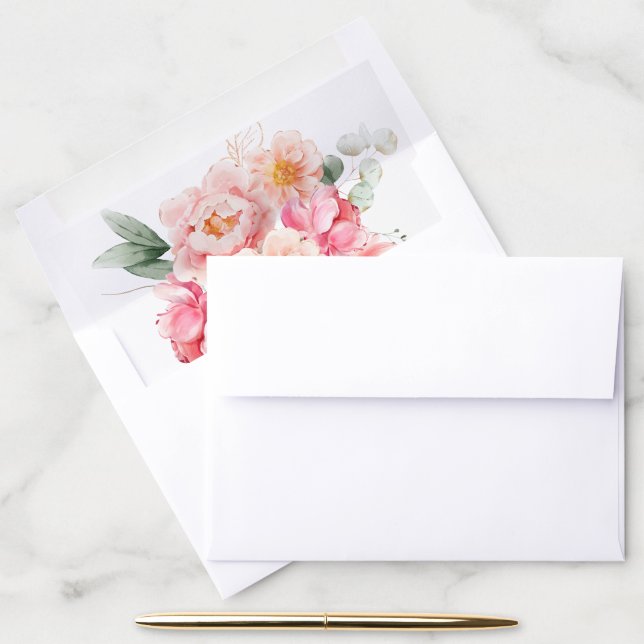 Piper Peony Floral Envelope Liner (Desk)