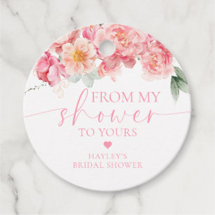 Piper Peony Floral From My Shower To Yours Favor Tags