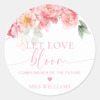 Piper Peony Floral Let Love Bloom Favor