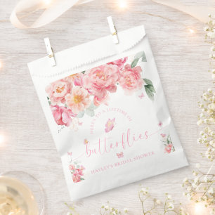 Piper Peony Lifetime Of Butterflies Bridal Shower Favor Bag