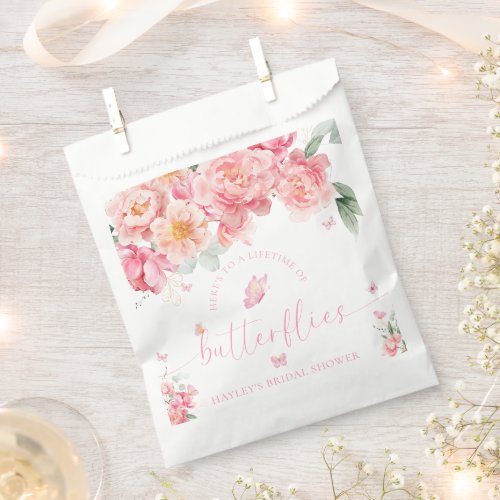 Piper Peony Lifetime Of Butterflies Bridal Shower Favor Bag