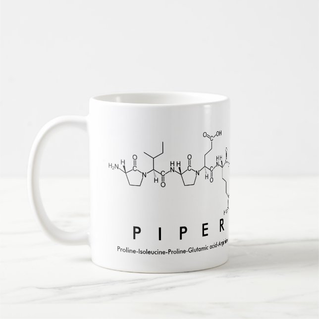 Piper peptide name mug (Left)