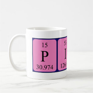 Piper periodic table name mug