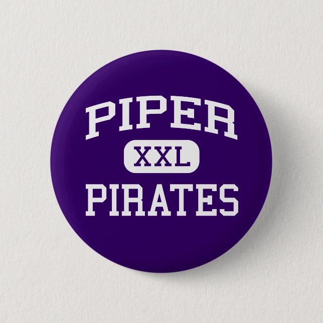 Piper - Pirates - High School - Kansas City Kansas Button (Front)