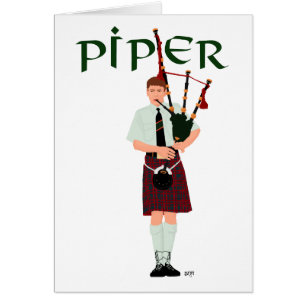 PIPER Red Plaid Cards