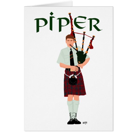 PIPER Red Plaid Cards (Front)