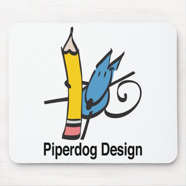 Piperdog Design Mouse Pad (Front)