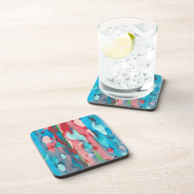 Piper's scrape art  beverage coaster (Right Side)