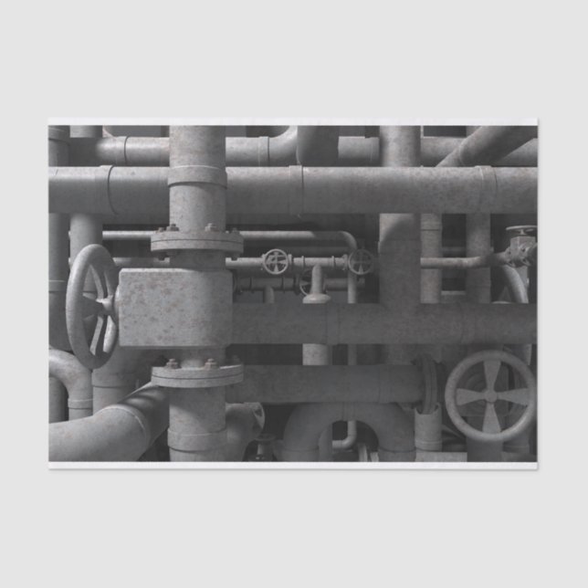 Pipes and Valves Tissue Paper (Front)