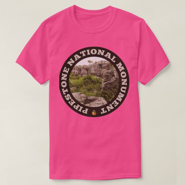 Pipestone National Monument circle T-Shirt (Design Front)