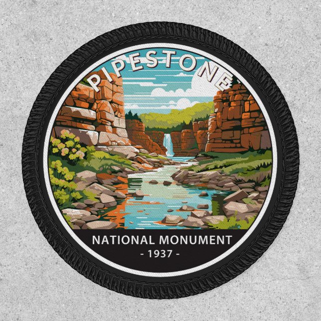 Pipestone National Monument Minnesota Circle Patch (Front)