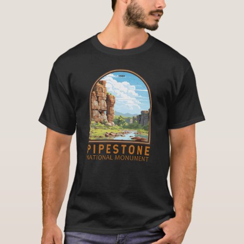 Pipestone National Monument Minnesota Travel Art T_Shirt