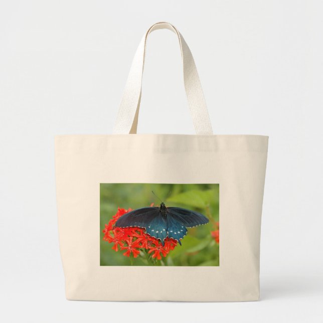 pipevine swallowtail large tote bag (Front)