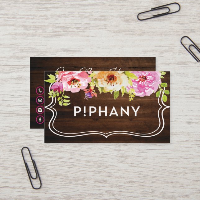 Piphany Business Card, Custom your Piphany Card (Front/Back In Situ)