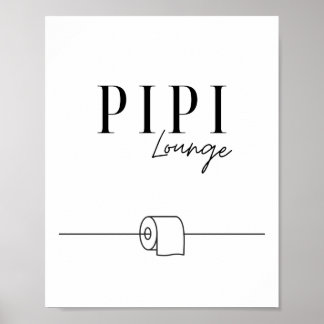 Pipi Lounge - Guests WC - toilet Poster