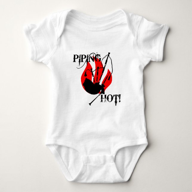 Piping Hot! Baby Bodysuit (Front)