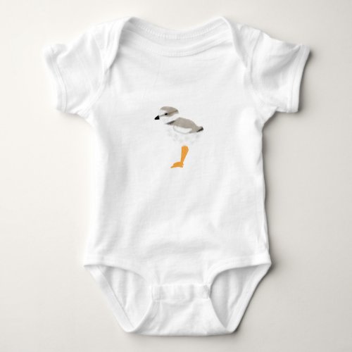 Piping Plover Chick Baby Bodysuit