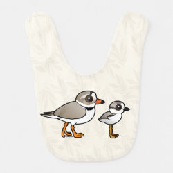 Piping Plover with chick Baby Bib