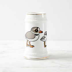 Piping Plover with chick Stein
