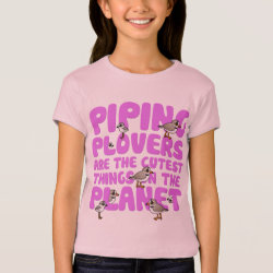Piping Plovers are the Cutest Girls' Bella+Canvas Fitted Babydoll T-Shirt