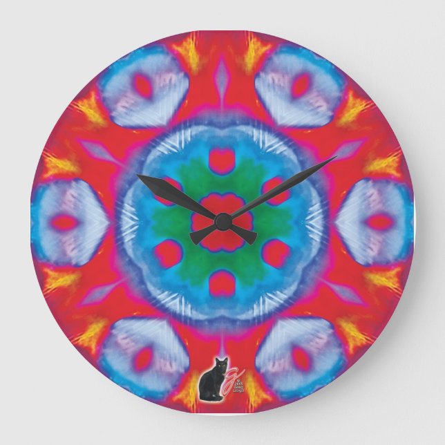Pippin Kaleidoscope Large Clock (Front)