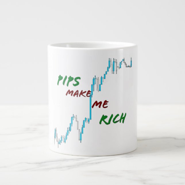 Pips make me rich  giant coffee mug (Front)