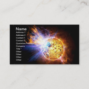 Pipsqueak Star Unleashes giant flare NASA Business Card