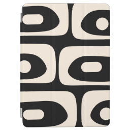 Piquet Midcentury Abstract Minimal Black and Cream iPad Air Cover