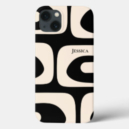 Piquet Midcentury Abstract Minimal Personalized iPhone 13 Case