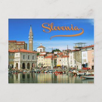 Piran Slovenia Postcard by leksele at Zazzle