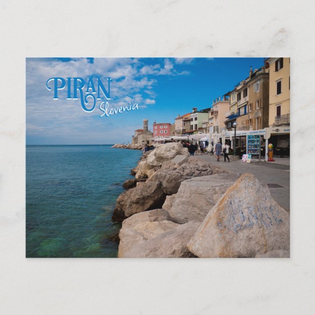 Piran, Slovenia Travel Postcard (Front)