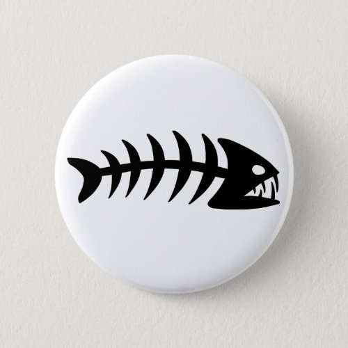 Piranha Fish Bone Button
