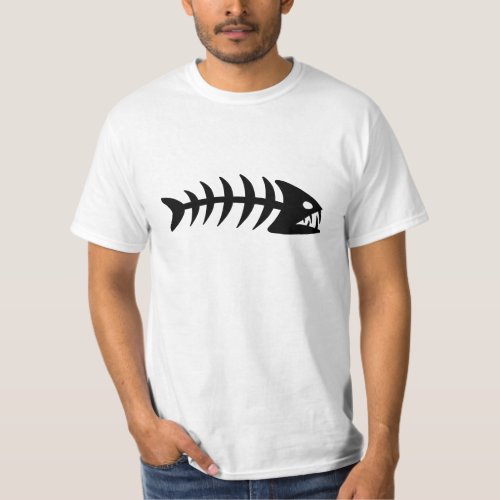 Piranha Fish Bone T_Shirt