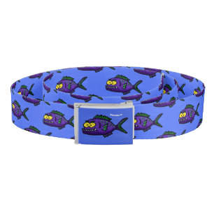 Piranha fish cartoon belt