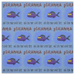 Piranha fish cartoon fabric
