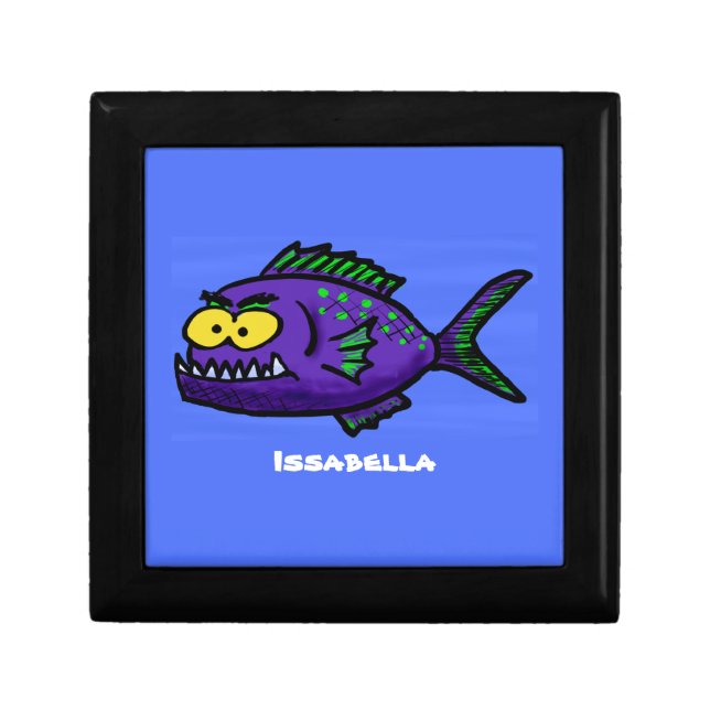 Piranha fish cartoon gift box (Front)