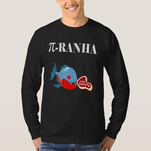 Piranha Fish Math T-Shirt (Front)