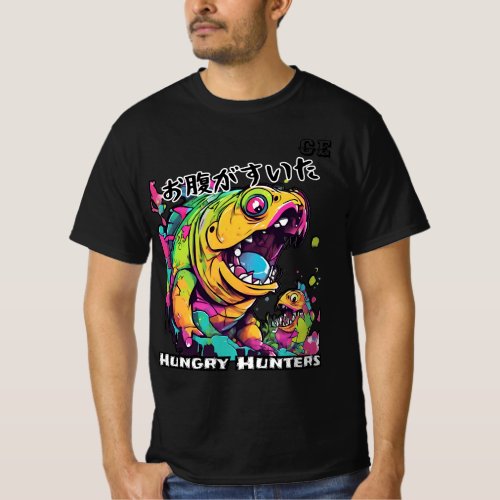 Piranha Frenzy Unleash the Bite in Bold Design2 T_Shirt