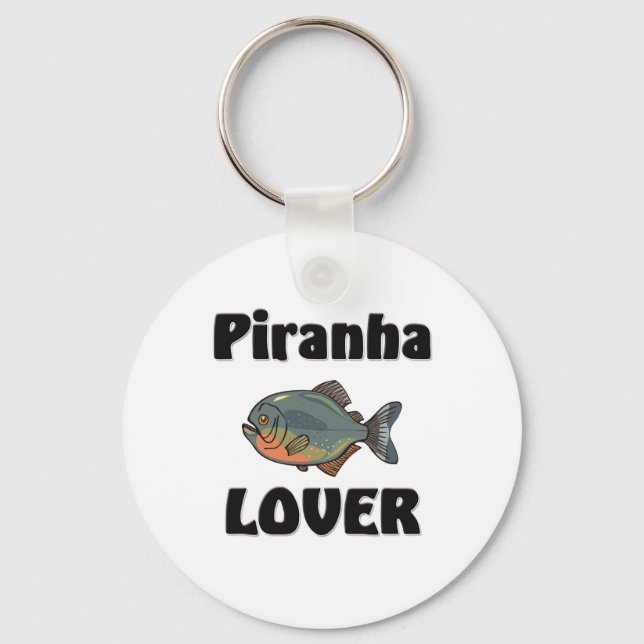 Piranha Lover Keychain (Front)